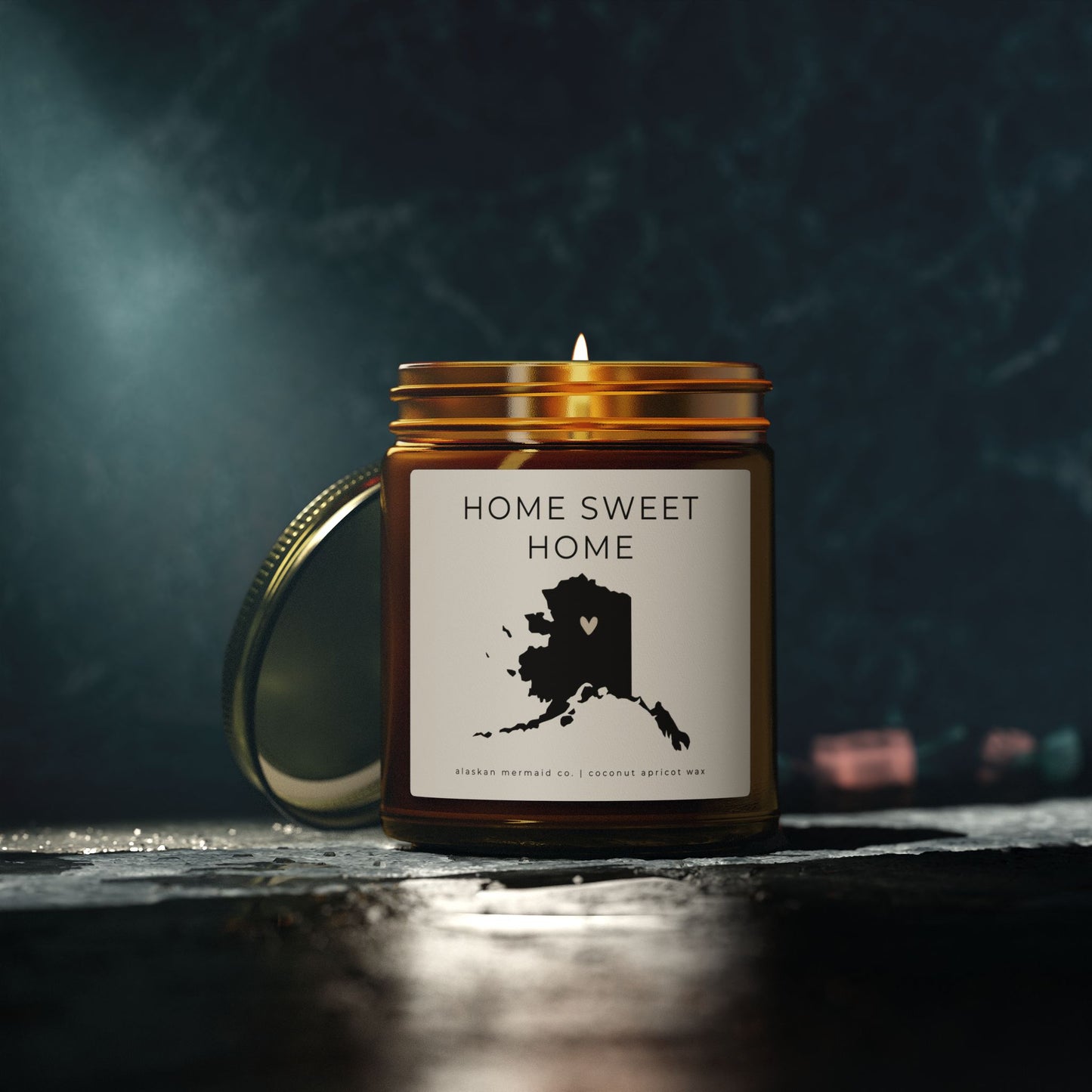 Home Sweet Home- Coconut Apricot Wax Candle