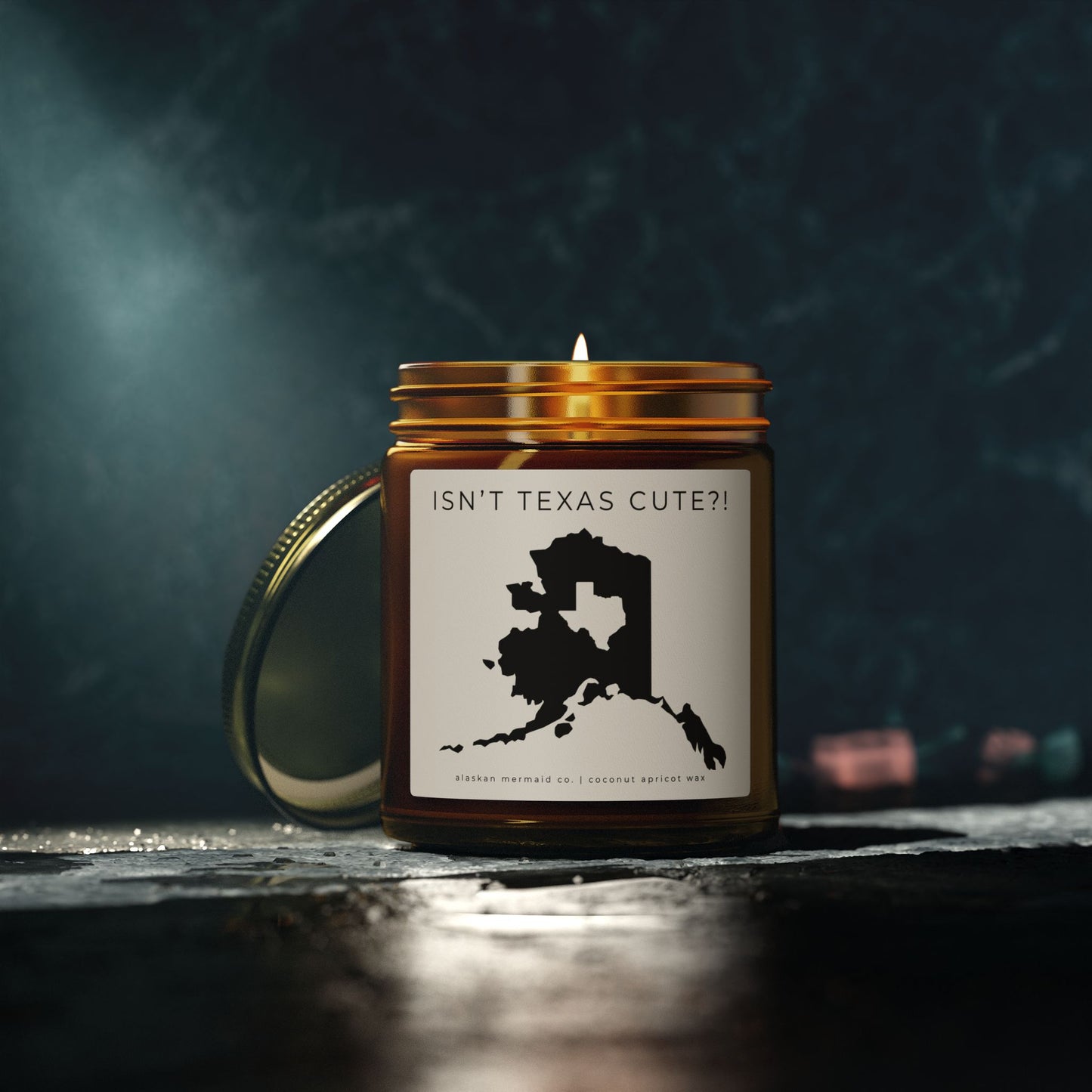 Isn't Texas Cute?!- Coconut Apricot Wax Candle