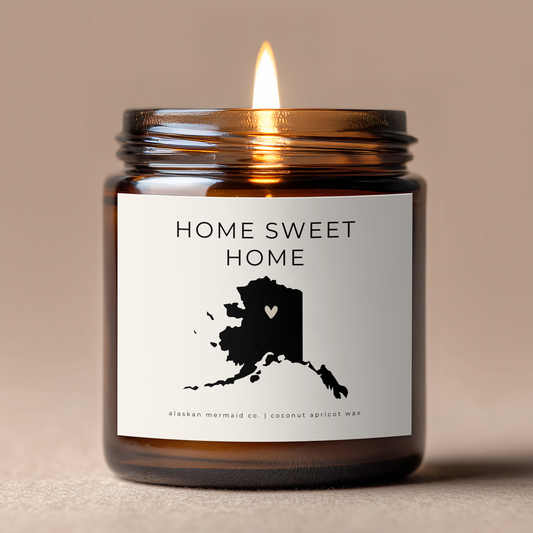 Home Sweet Home- Coconut Apricot Wax Candle