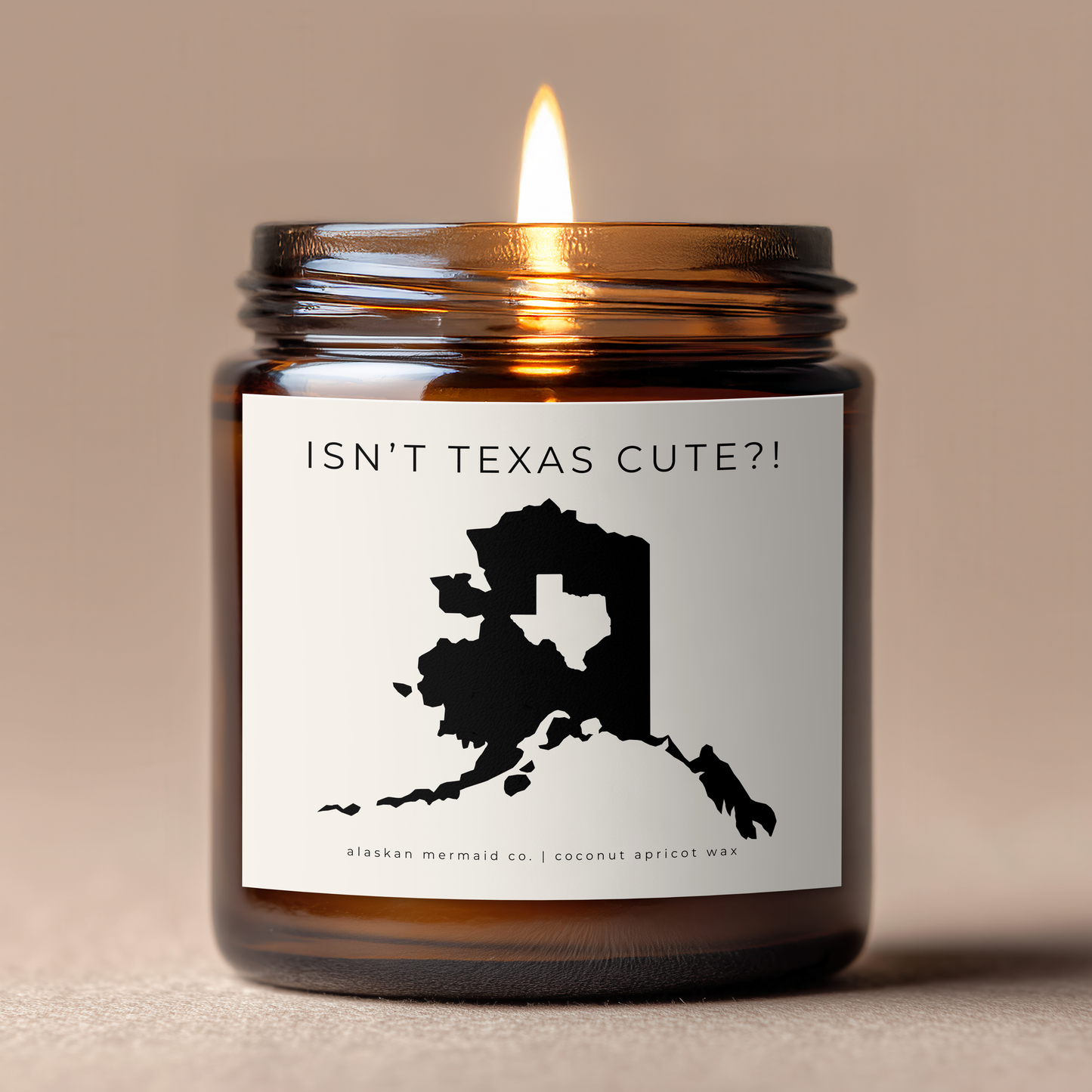 Isn't Texas Cute?!- Coconut Apricot Wax Candle